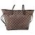 Borsa Tote Louis Vuitton Neverfull Marrone - vista 3