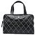 Chanel Black CC Calfskin Wild Stitch Handtasche Schwarz