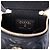 Vanity Beauty case Chanel in pelle d'agnello nero con camelia in rilievo e catena - vista 5