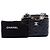 Vanity Beauty case Chanel in pelle d'agnello nero con camelia in rilievo e catena - vista 7