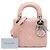 Lady Dior Mini in vernice cannage rosa - vista 6