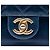 Chanel Blue Small Quilted Calfskin Straight Lined Flap Blu scuro - vista 5