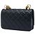 Chanel Black CC gestepptes Lammleder Perlen-Wallet on Chain Schwarz - Ansicht 2