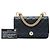 Chanel Black CC gestepptes Lammleder Perlen-Wallet on Chain Schwarz - Ansicht 7