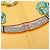 Lenço de seda Hermès Yellow Les Fetes du Roi Soleil 90 Amarelo Mostarda - vista 4