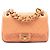 Chanel Orange Mini CC Matelassé Caviar Single Flap Arancione Pesca