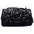 Borsa a Spalla Valentino Black Nappa Petale Rose Nero
