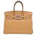 Hermès Brown Togo Birkin Retourne 35 Marrone Marrone chiaro