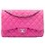 Chanel Pink Jumbo Classic Caviar Double Flap Rosa