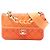 Chanel Orange Small Quilted Caviar Sunset On The Sea Flap Arancione