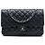 Chanel Black Medium Classic Caviar Double Flap Nero