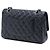 Chanel Black Medium Classic Caviar Double Flap Nero - vista 2