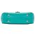 Chanel Blue Medium Stitched Calfskin Covered CC Flap Turchese - vista 3