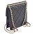 Zaino Chanel Black CC Caviar Square Chain Nero - vista 2