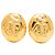 Orecchini Chanel Gold Gold Plated Mademoiselle Oval Clip On D'oro