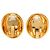 Orecchini Chanel Gold Gold Plated Mademoiselle Oval Clip On D'oro - vista 2
