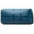 Louis Vuitton Keepall 55 in pelle Epi blu - vista 3
