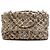 Chanel Beige CC gestepptes Satin mit Paillettenbesatz