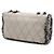 Chanel Gray CC Quilted Lambskin Tweedy Flap Color Marrone Grigio - vista 2