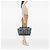 Borsa Tote Chanel Blue CC Striped Canvas Shopper - vista 6