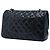 Chanel Black Medium Classic Lambskin Double Flap Nero - vista 2