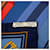 Sciarpa in seta Hermès Blue Les Sangles 90  - vista 4