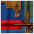 Sciarpa in seta Hermès Blue Les Sangles 90  - vista 5