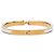 Bracciale Hermès White Extra Narrow Enamel Clic H PM - vista 3