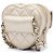 Chanel Gold Mini Metallic Lambskin CC in Love Heart Belt Bag Dorado - vista 2