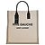 Tote Rive Gauche North South in fibre miste marrone Saint Laurent Beige
