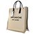 Tote Rive Gauche North South in fibre miste marrone Saint Laurent Beige - vista 2