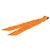 Hermès Orange Exercices pour Former la Main Silk Twilly Scarf Arancione