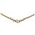 Collana con ciondolo Dior Gold Placcata Oro Strass Logo CD D'oro - vista 2