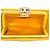 Clutch da sera Chanel in raso giallo con camelia di cristallo Senape - vista 4