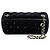 Clutch da polso Chanel Black CC in velluto trapuntato e cristalli Nero