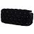 Clutch da polso Chanel Black CC in velluto trapuntato e cristalli Nero - vista 2