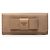 Prada Brown Saffiano Bow Continental Long Wallet Flesh