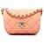 Chanel Orange Mini CC Messenger Flap in denim trapuntato Arancione