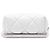 Clutch de noite Chanel White CC em acrílico acolchoado e pele de cordeiro com corrente Branco - vista 3