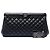 Chanel Black CC gesteppte Lammfell-Rahmentasche Schwarz - Ansicht 7