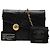 Chanel Black CC Envelope Flap em couro de bezerro matelassê vertical e diagonal Preto - vista 8