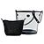 Borsa Bucket Chanel Black Medium in PVC e pelle di vitello stropicciata Camellia Coco Nero - vista 7