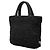 Prada Tote Schwarz Klein mit Raffia-Effekt, Häkeloptik und gesticktem Logo - Ansicht 2