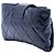 Clutch Chanel Blue Quilted Glazed Calfskin Coco Pleats Chain Blu navy - vista 2