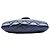 Clutch Chanel Blue Quilted Glazed Calfskin Coco Pleats Chain Blu navy - vista 3
