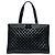 Tote Chanel Black Large Quilted Patent Boy Shopping Nero
