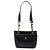 Borsa a tracolla Chanel Black CC Caviar con tasca frontale Nero
