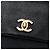 Borsa a tracolla Chanel Black CC Caviar con tasca frontale Nero - vista 5