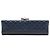 Clutch Baguette Chanel Blue CC in agnello trapuntato con perle Blu navy