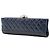 Clutch Baguette Chanel Blue CC in agnello trapuntato con perle Blu navy - vista 2
